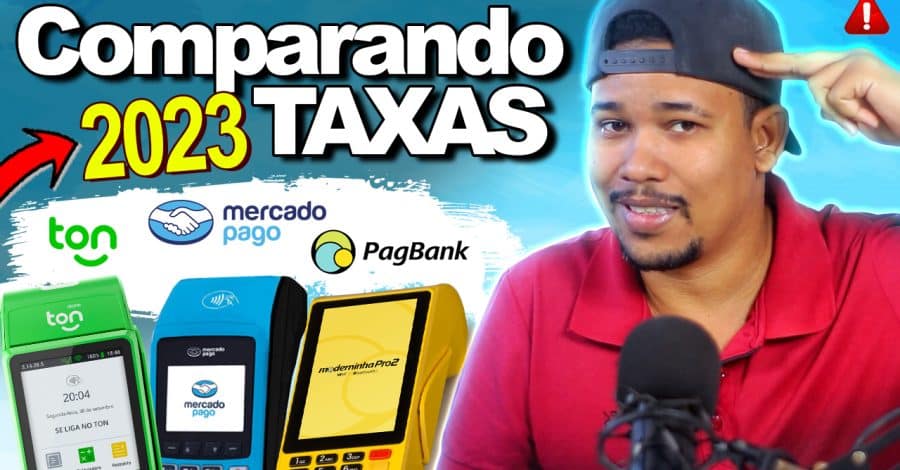 Comparação de taxas entre maquininhas de cartão: PagSeguro, Mercado Pago e Ton