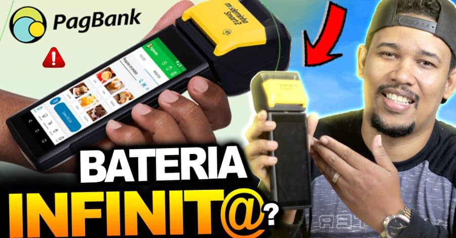 Maquininha pagbank A bateria que dura mais de 8 DIAS !